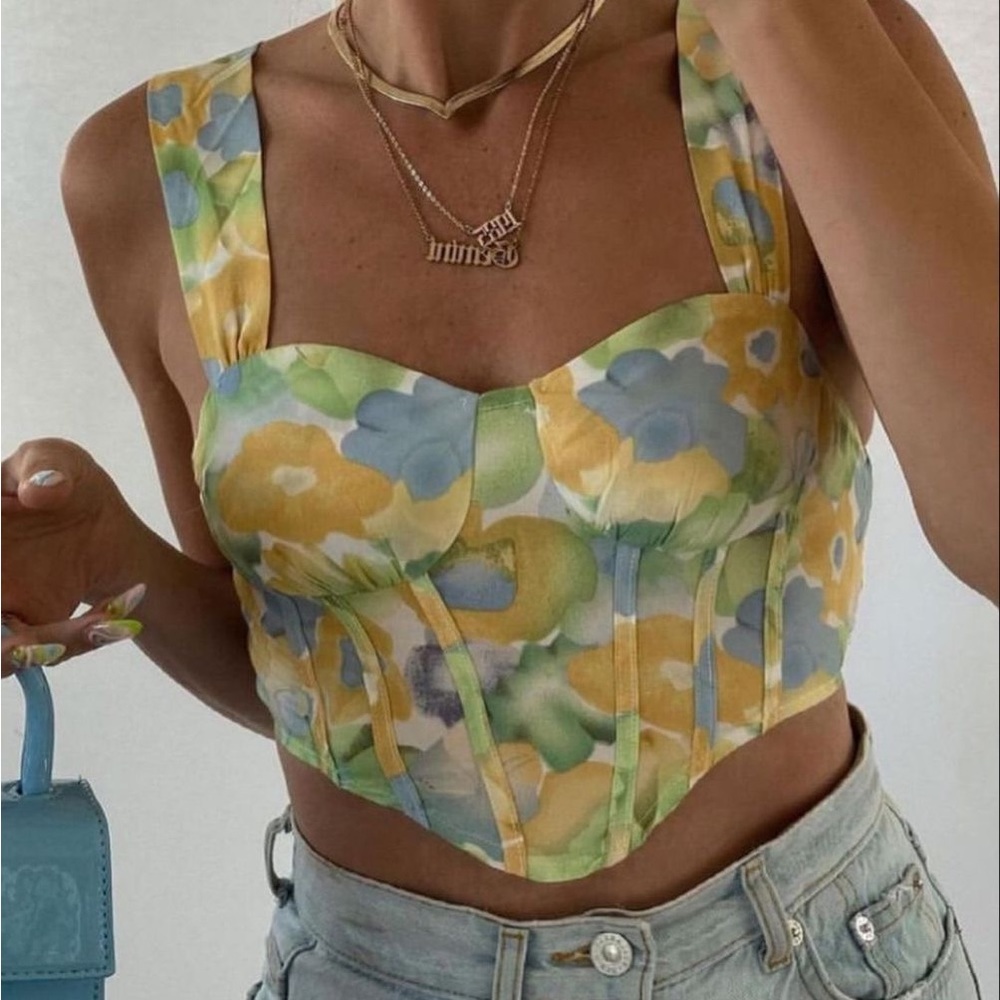 Cider Floral Crop Top